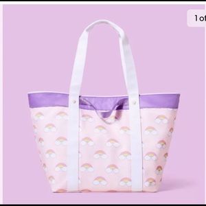 Stoney Clover Lane x Target Mini Rainbows Beach Tote Bag Light Pink NWT
